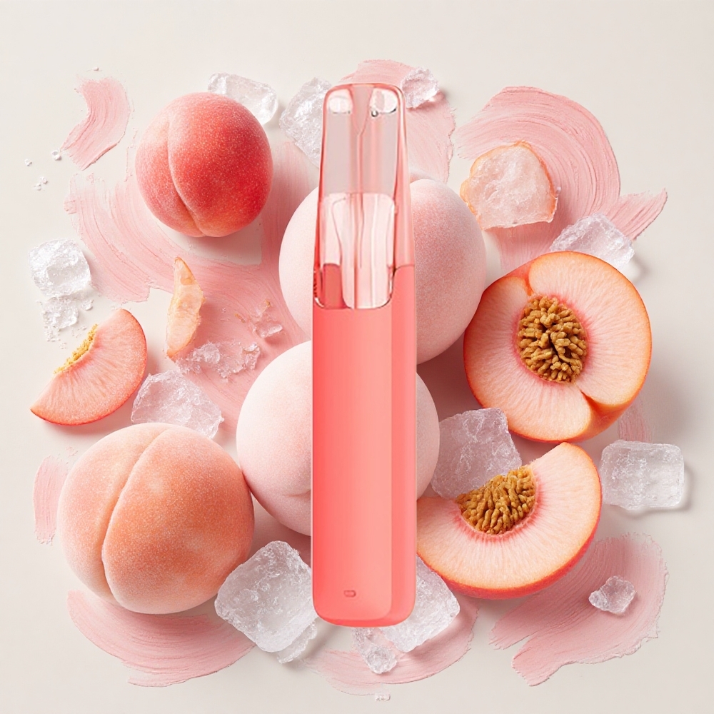 Snowplus Dash 4000パフ ピーチアイス セラミックアトマイザー Japan vape