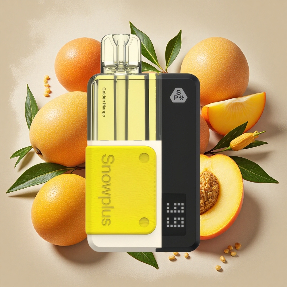 Snowplus Swift 15000 Puffs Pod Kit ゴールデンマンゴー デュアルメッシュ 1000mAh Japan vape