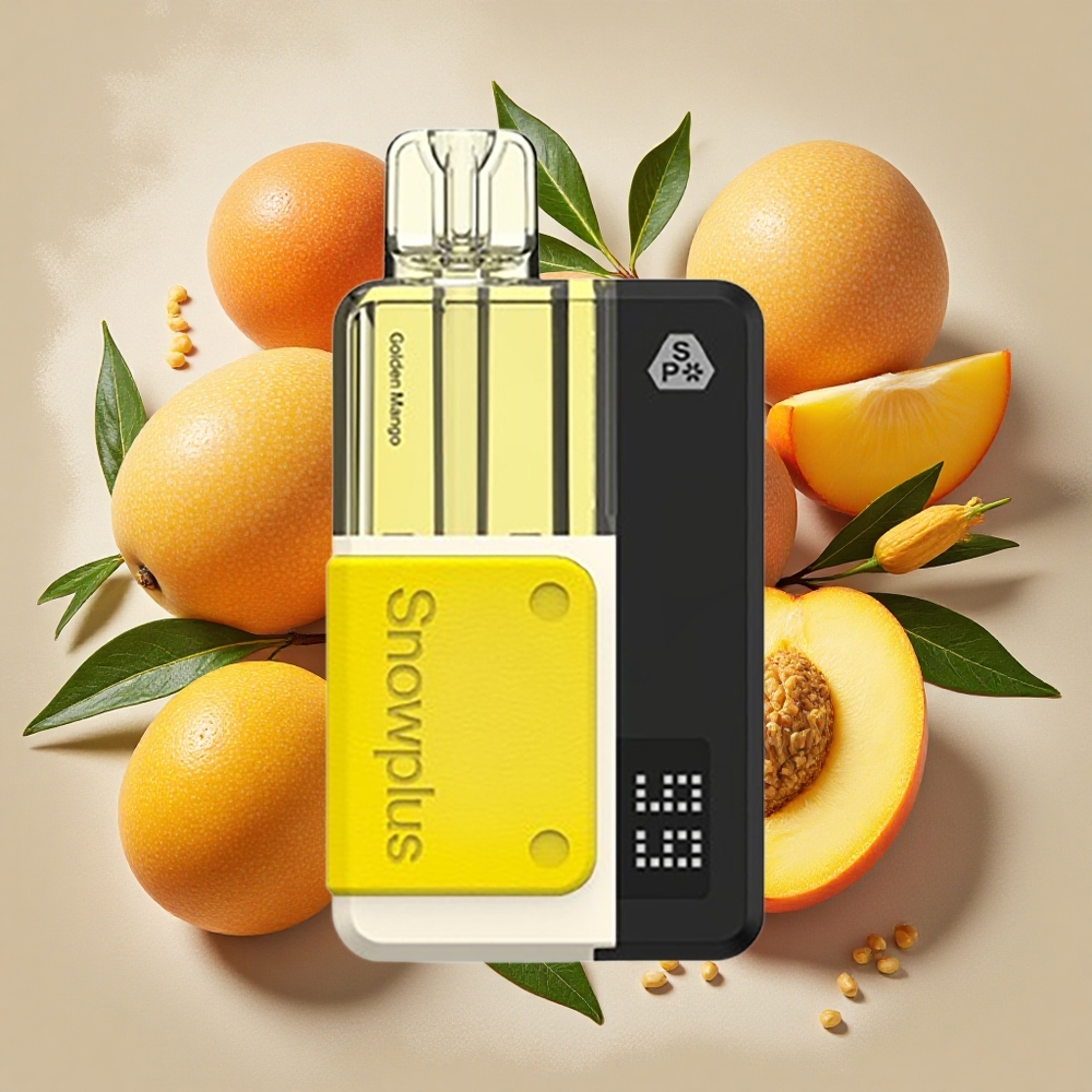 Snowplus Swift 5000 Puffs ゴールデンマンゴー デュアルメッシュ Japan vape