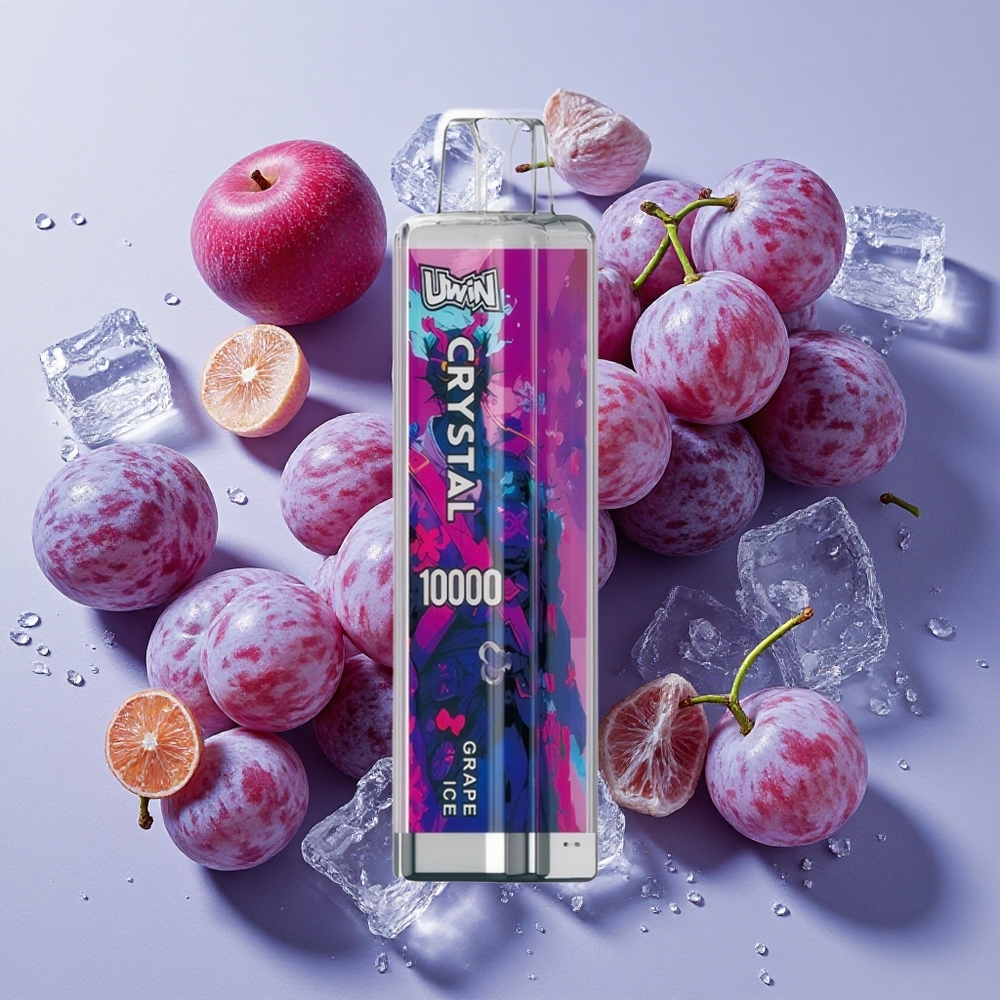 UWIN Crystal 10000 Puffs グレープアイス 18ml 650mAh Japan vape