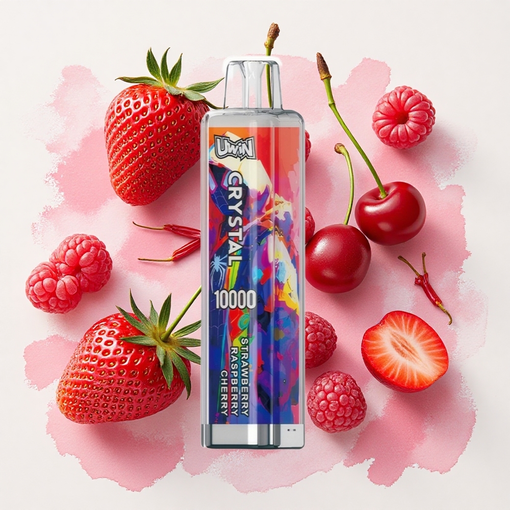 UWIN Crystal 10000 Puffs ストロベリー・ラズベリー・チェリー 18ml Japan vape