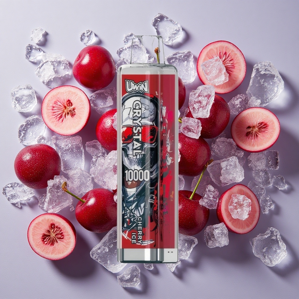 UWIN Crystal 10000 Puffs チェリーアイス 18ml RGBライト Japan vape