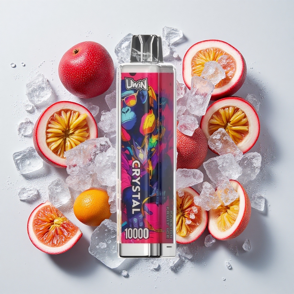 UWIN Crystal 10000 Puffs パッションフルーツアイス 18ml RGBライト Japan vape