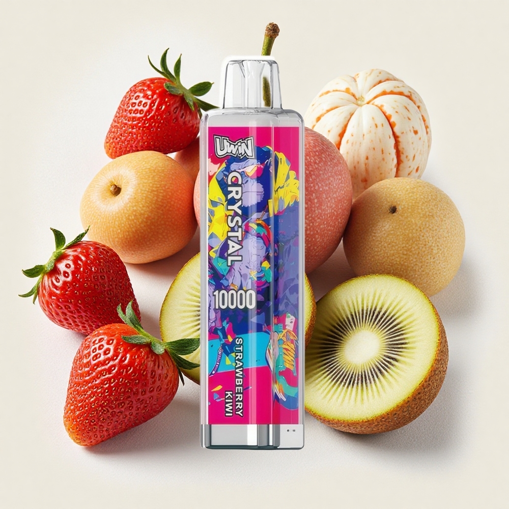 UWIN Crystal 10000 Puffs ストロベリーキウイ 18ml RGBライト Japan vape