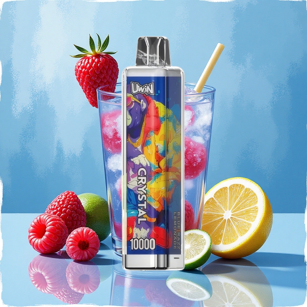 UWIN Crystal 10000 Puffs ブルーラズレモネード RGBライト搭載 Japan vape