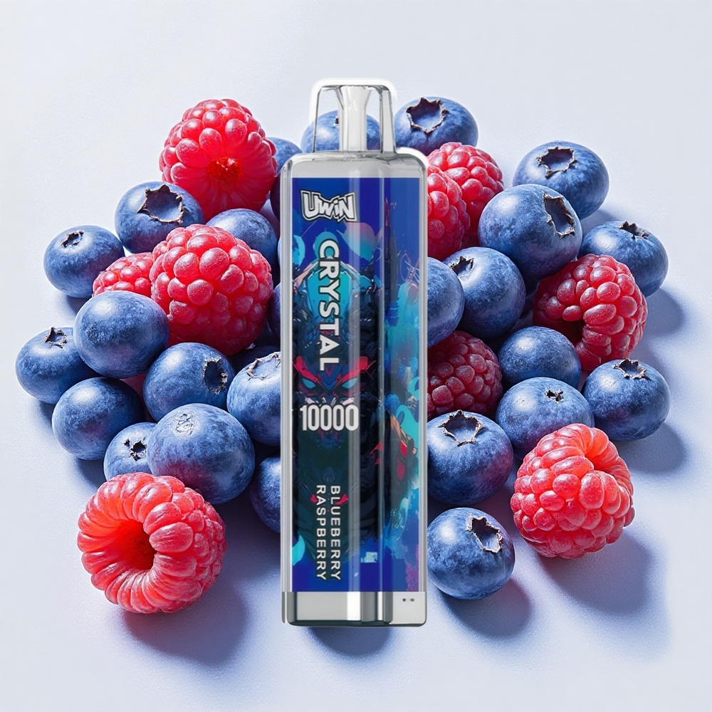 UWIN Crystal 10000 Puffs ブルーベリーラズベリー RGBライト搭載 Japan vape