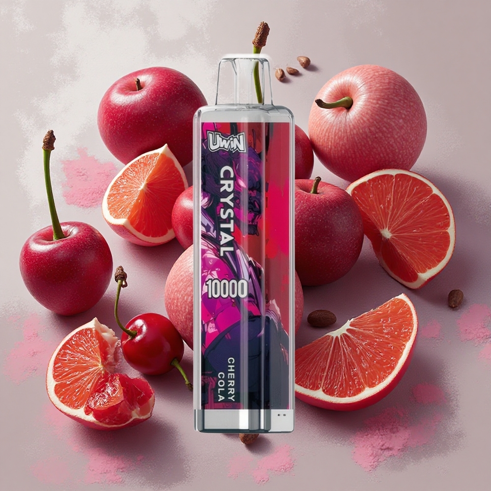 UWIN Crystal 10000 Puffs チェリーコーラ RGBライト搭載 Japan vape