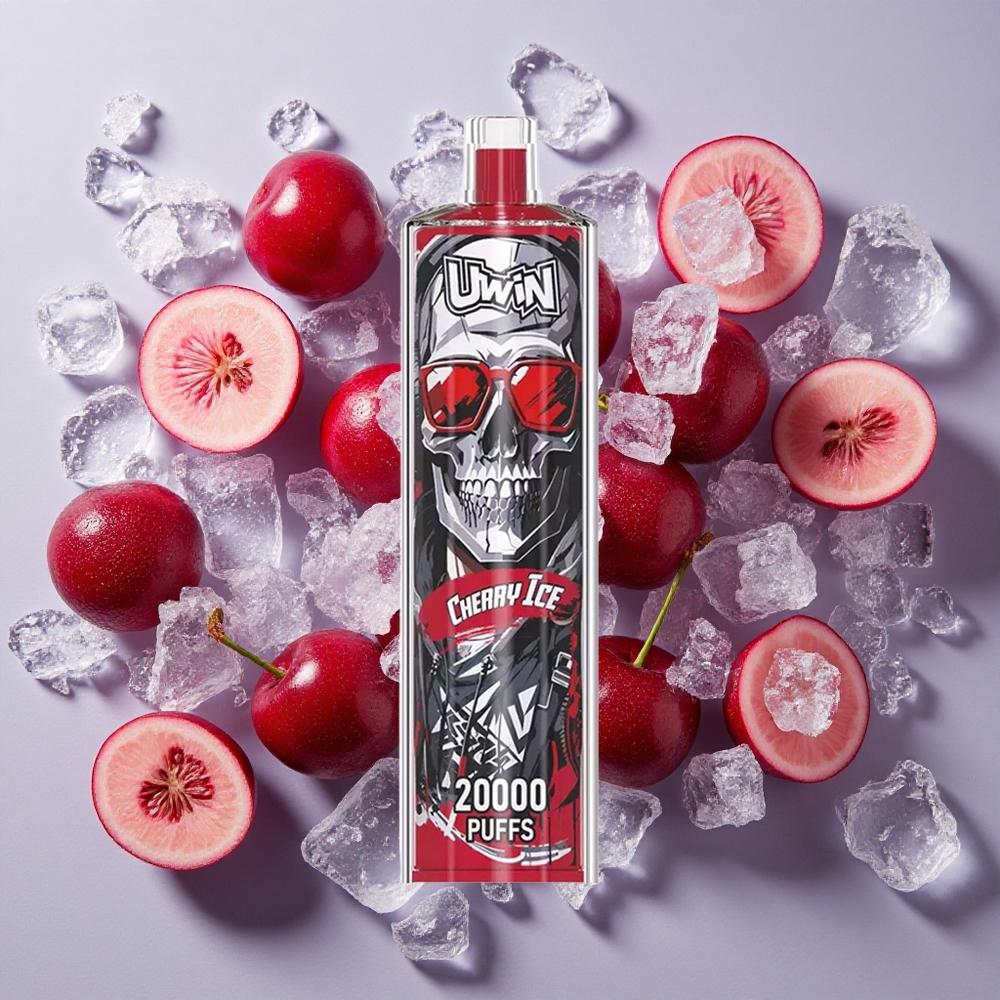 Uwin Shisha Hookah Crystal 20000 Puffs チェリーアイス 22ml Japan vape