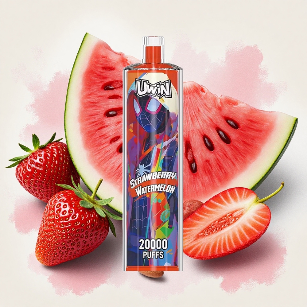 Uwin Shisha Hookah Crystal 20000 Puffs ストロベリー・ウォーターメロン 22ml Japan vape