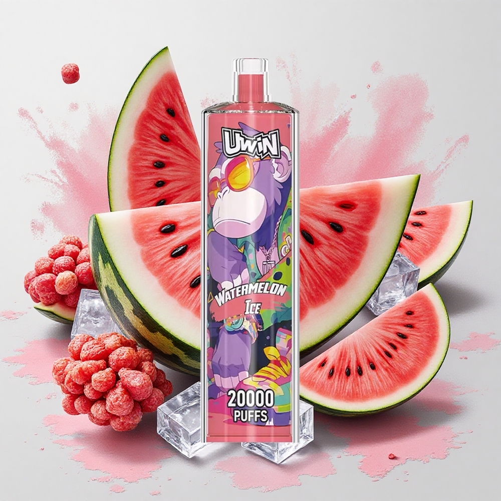 Uwin Shisha Hookah Crystal 20000 Puffs ウォーターメロンアイス 22ml Japan vape