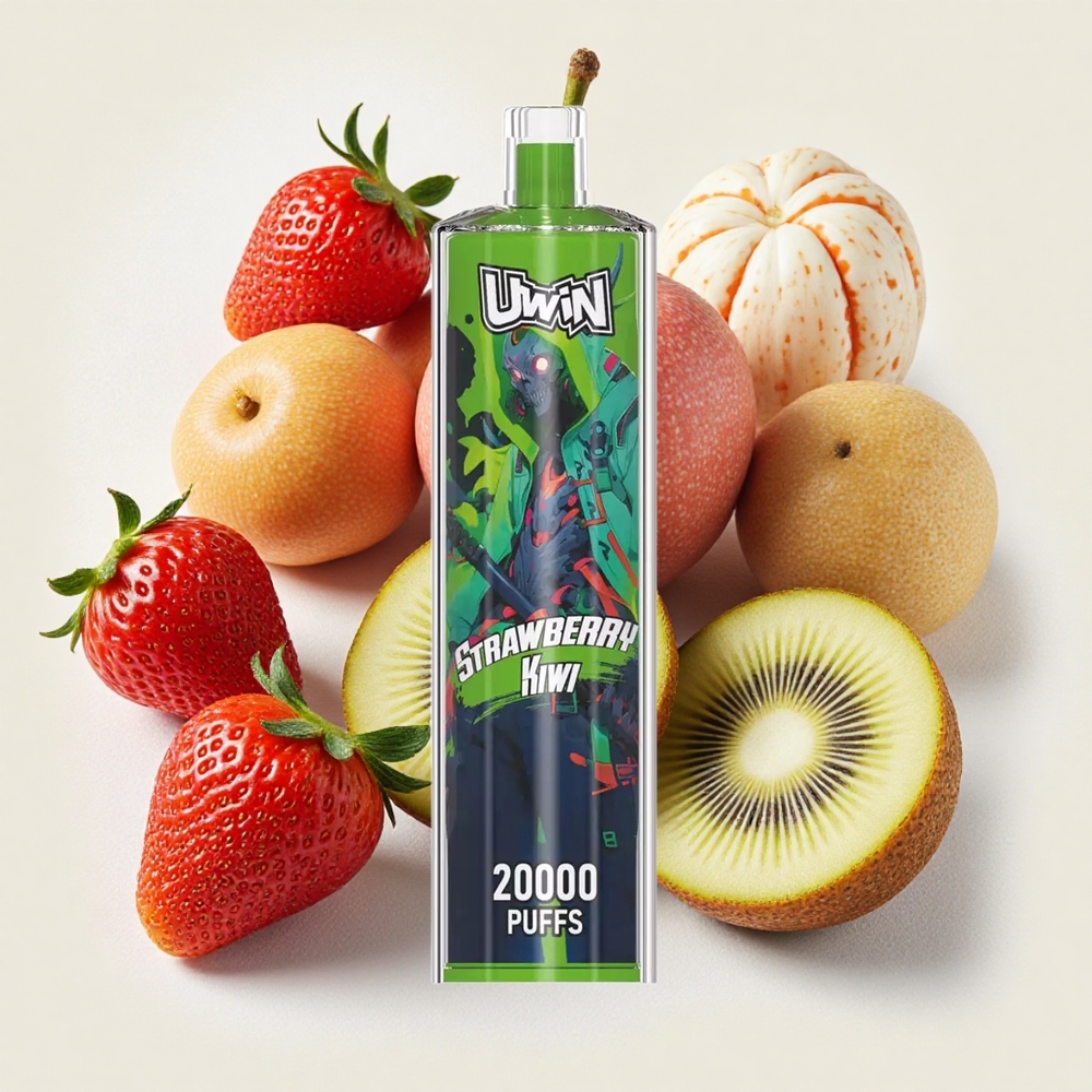 Uwin Shisha Hookah Crystal 20000 Puffs ストロベリーキウイ Japan vape