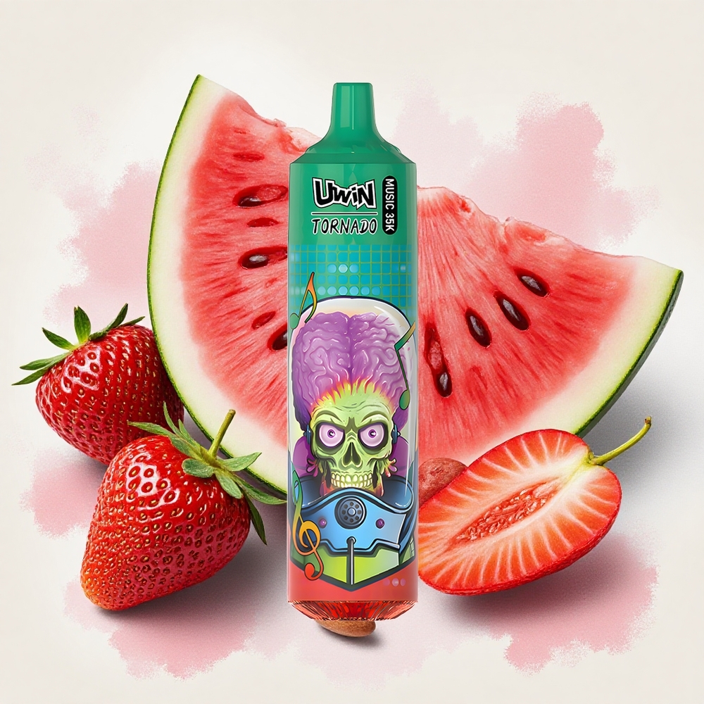 Uwin Tornado 35K ストロベリーウォーターメロン 35,000回吸引 Japan vape