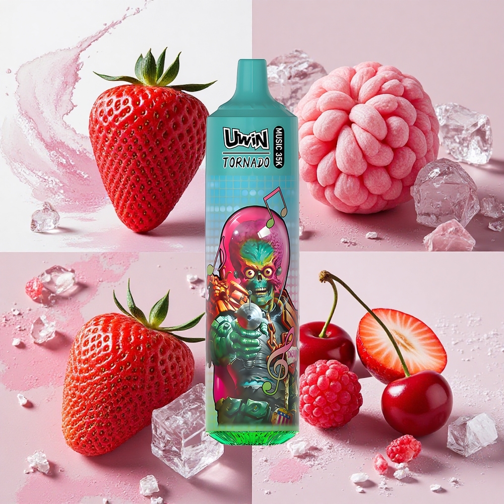 Uwin Tornado 35K ストロベリー・ラズベリー・チェリーアイス 600mAhバッテリー Japan vape
