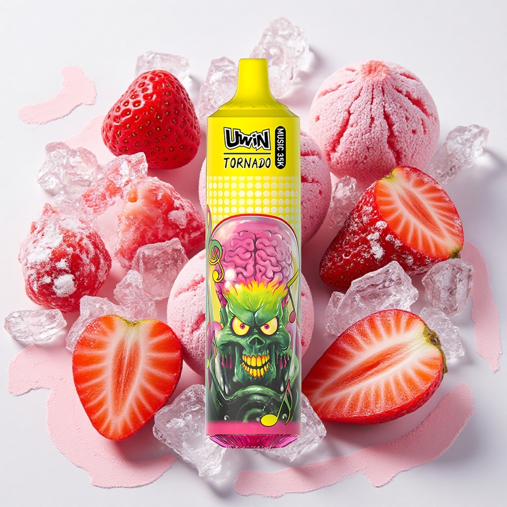 Uwin Tornado 35K ストロベリーアイス 600mAh Type-C充電 Japan vape