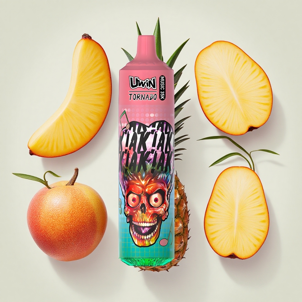 Uwin Tornado 35K ピーチマンゴーパイナップル リチャージャブル Type-C Japan vape