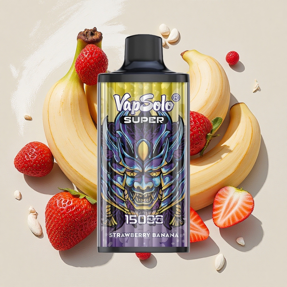Vapsolo Super 15000 Puffs ストロベリーバナナ 40ml 850mah Japan vape