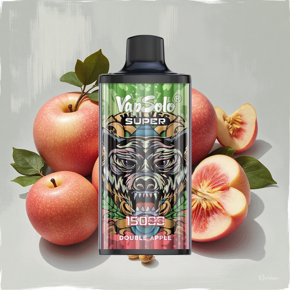 Vapsolo Super 15000 Puffs ダブルアップル 40ml Japan vape