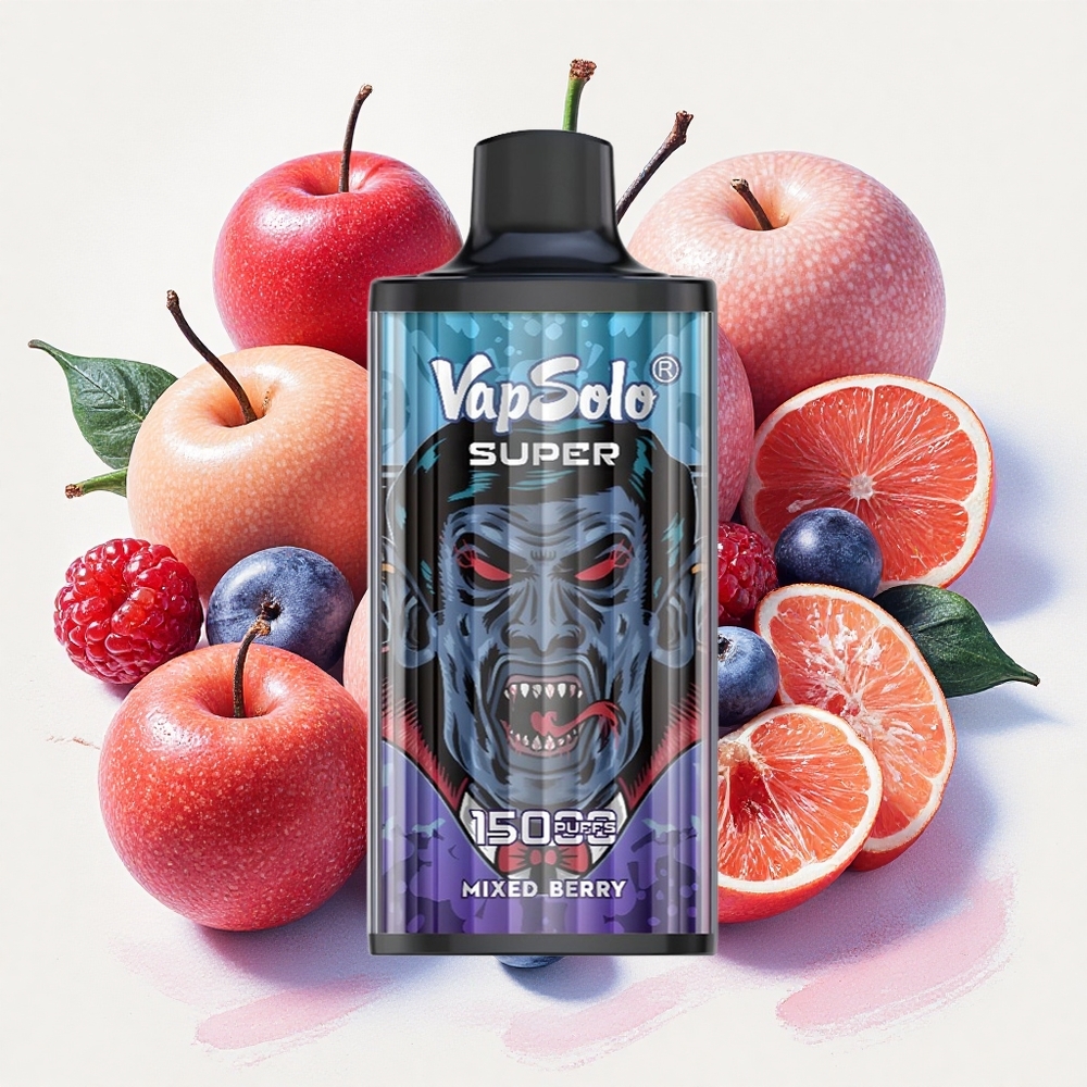Vapsolo Super 15000 Puffs ミックスベリー 850mah メッシュコイル Japan vape
