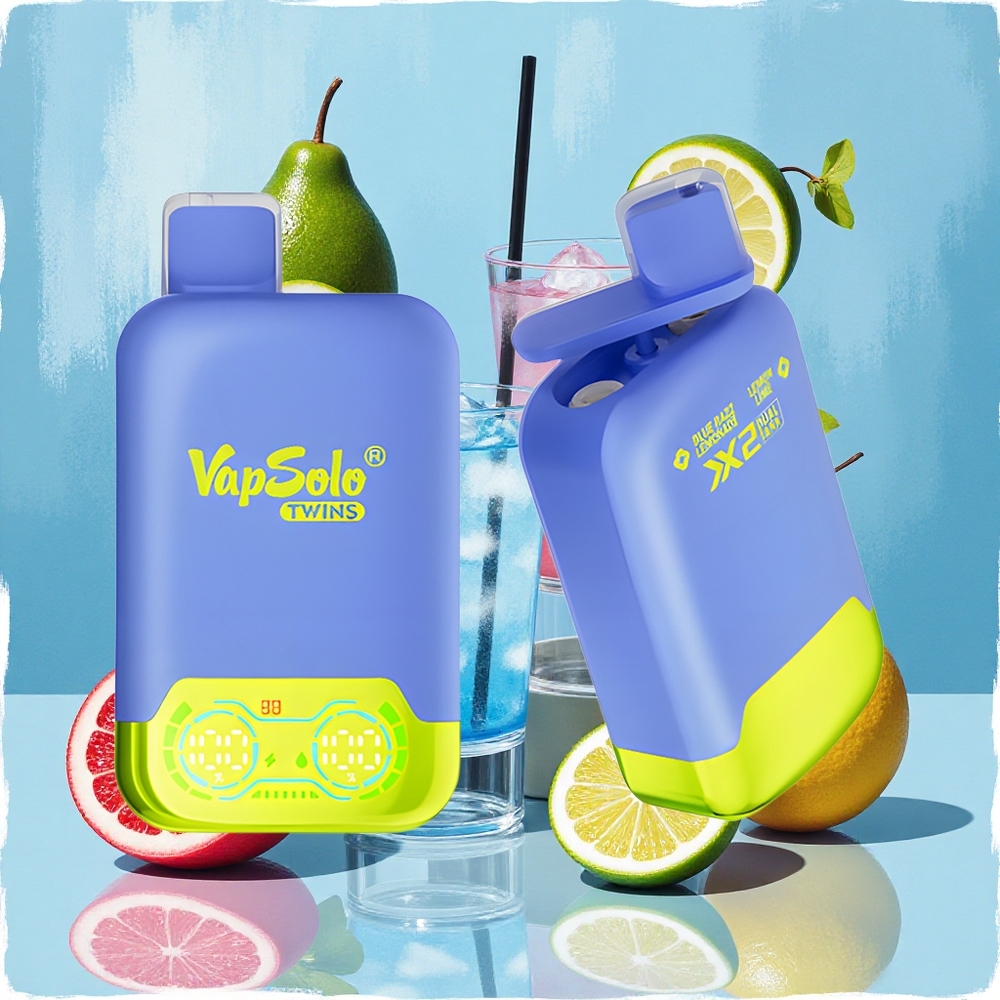 Vapsolo Twins 20000 Puffs ブルーレモネード＆レモンライム 40ml Japan vape