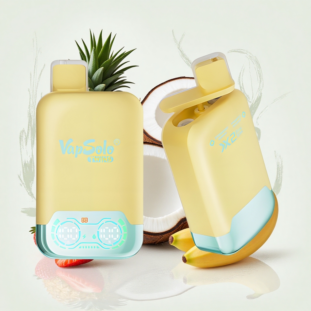 Vapsolo Twins 20000 Puffs パイナップルココナッツ＆ストロベリーバナナ 40ml Japan vape