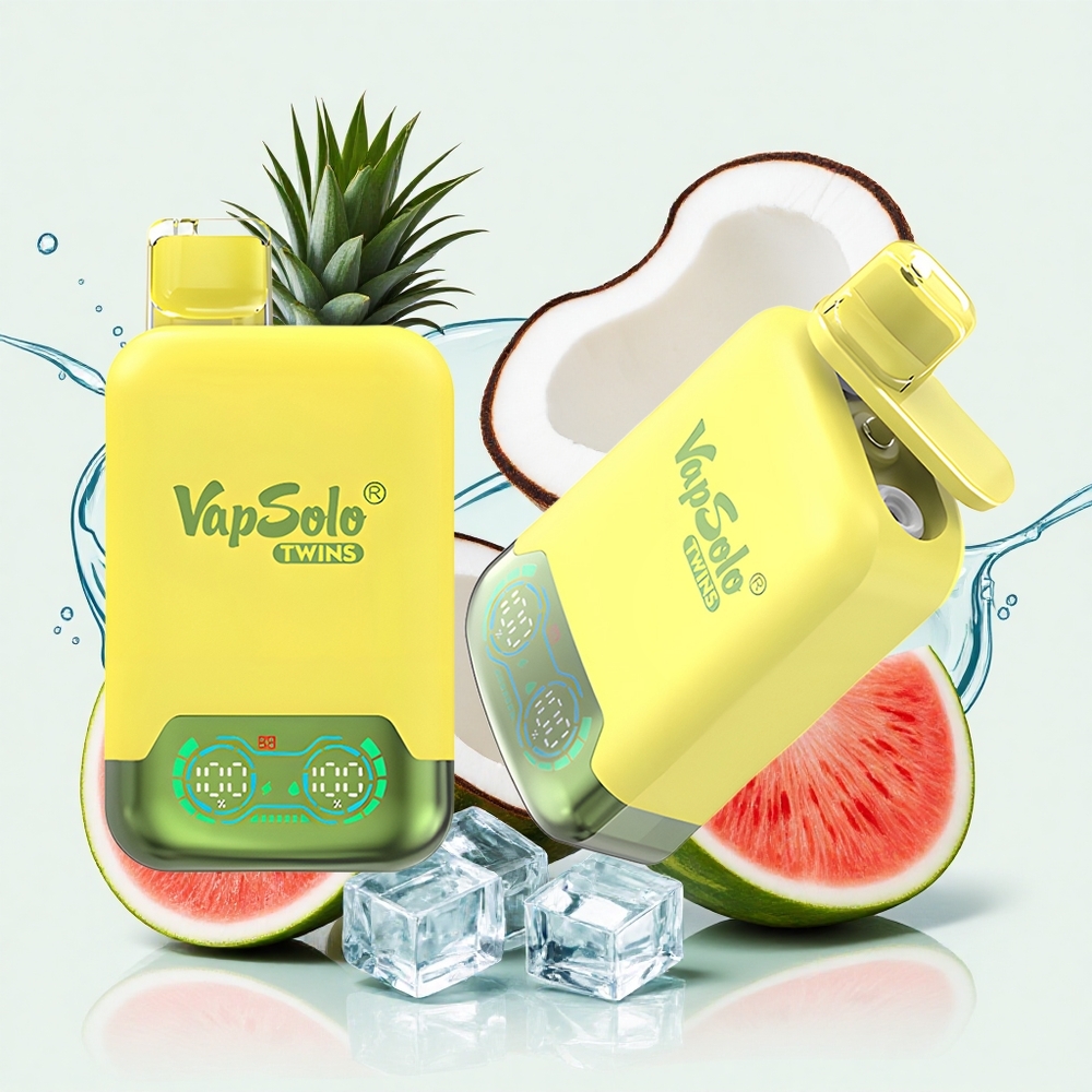 Vapsolo Twins 20000 Puffs パイナップルココナッツ＆ウォーターメロンアイス 40ml Japan vape