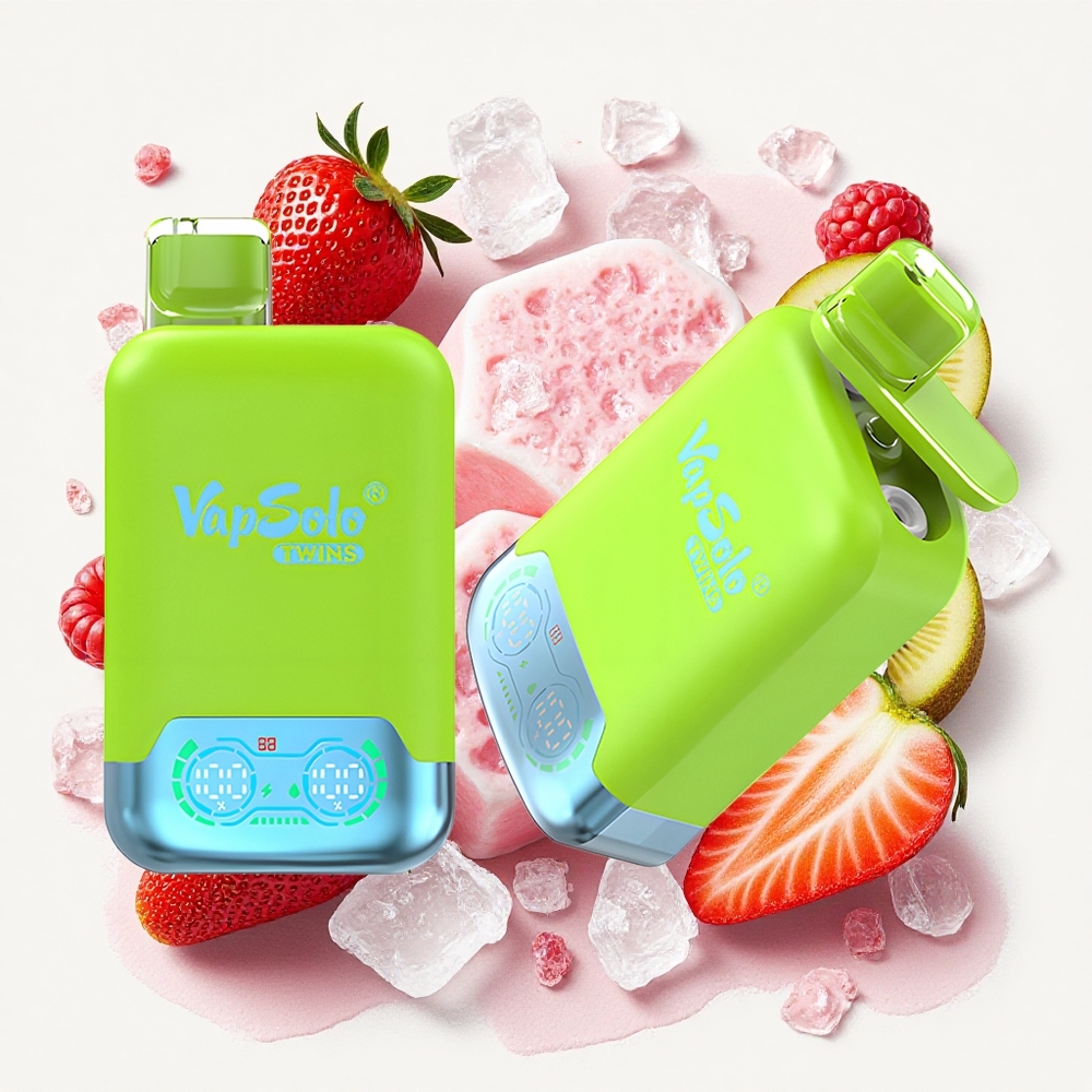 Vapsolo Twins 20000 Puffs ストロベリーキウイ＆ストロベリーベリーアイス 40ml Japan vape