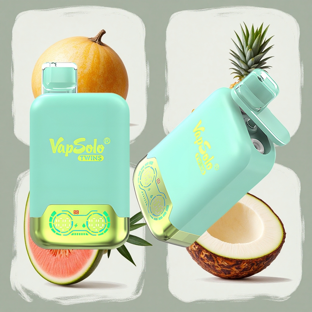 Vapsolo Twins 20000 Puffs トリプルメロン＆パイナップルココナッツ 40ml Japan vape