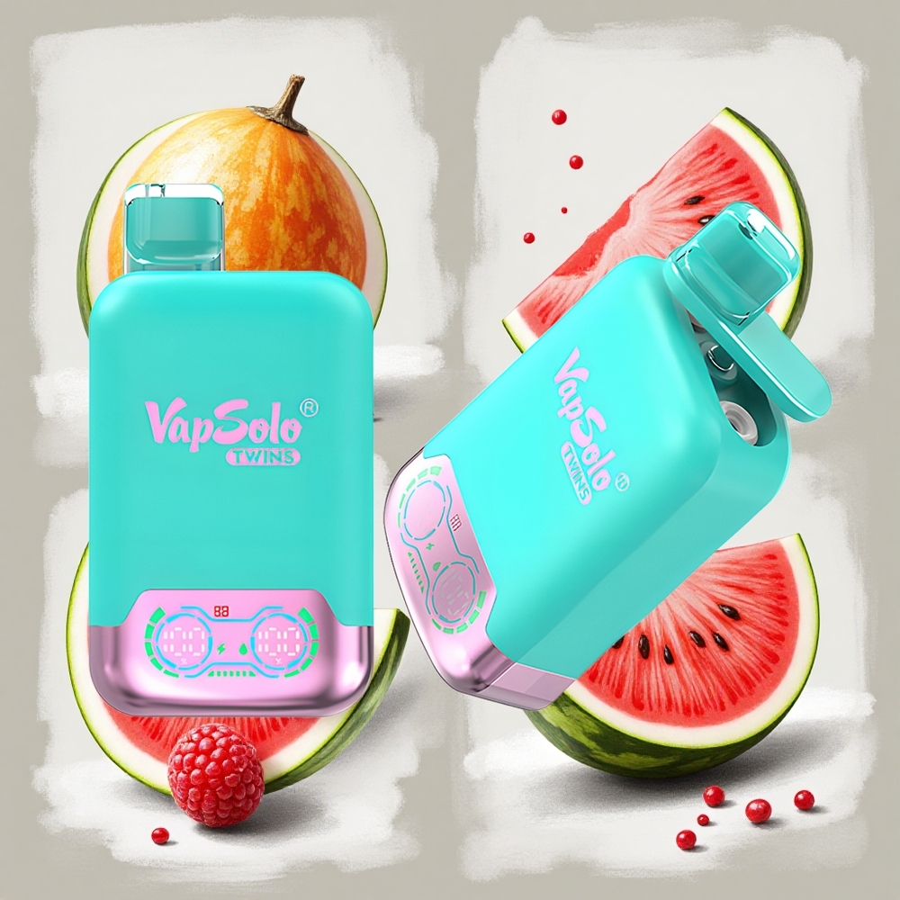 Vapsolo Twins 20000 Puffs トリプルメロン＆ラズベリーワーダーメロン 40ml Japan vape