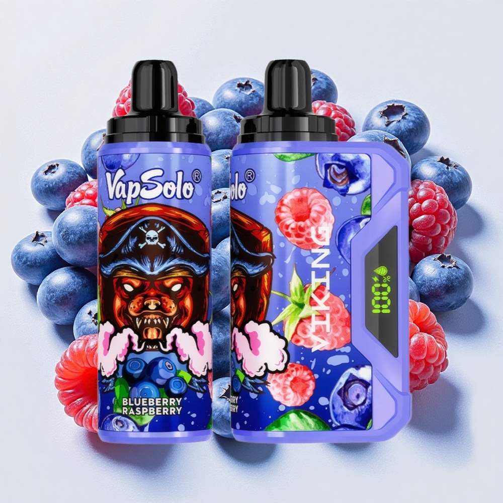 VapSolo VIKING 12000 Puffs ブルーベリーラズベリー 22ml ニコチン濃度20/50mg/ml Japan vape