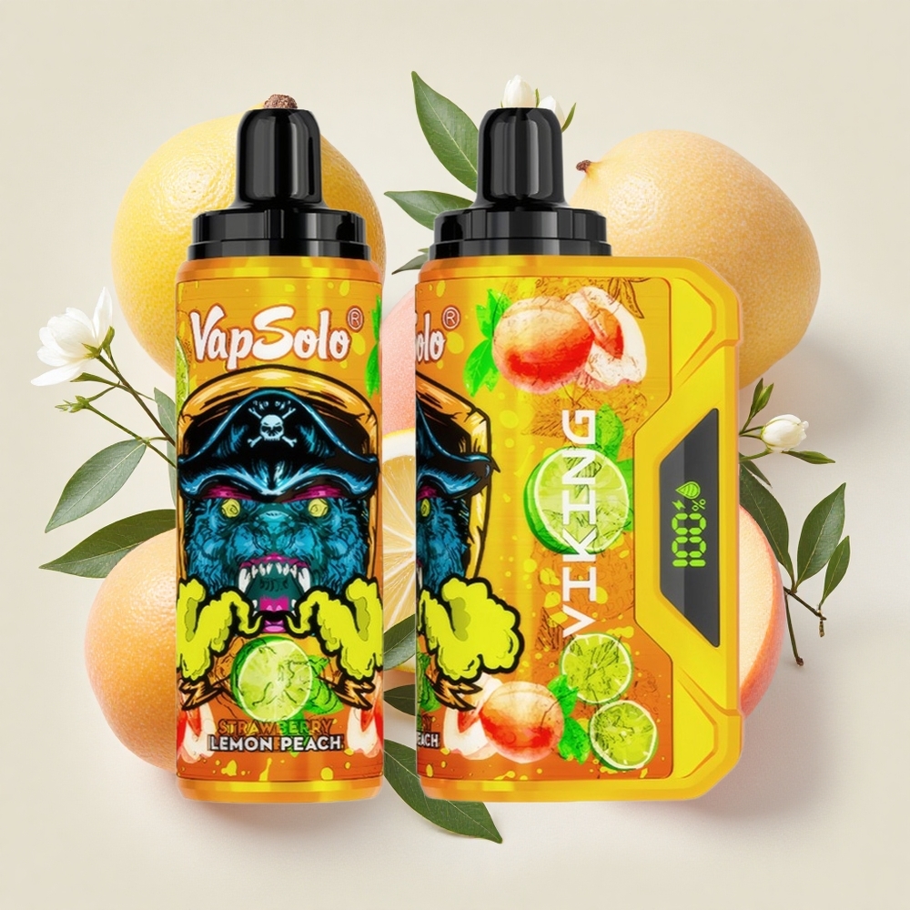 VapSolo VIKING 12000 Puffs レモンピーチ 22ml Japan vape