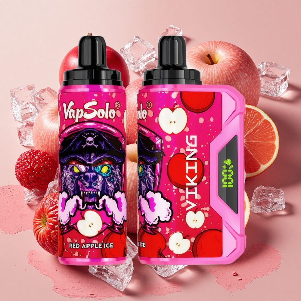 VapSolo VIKING 12000 Puffs レッドアップルアイス 22ml Japan vape