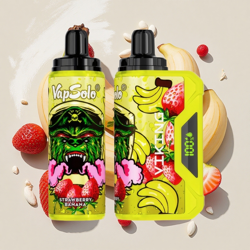 VapSolo VIKING 12000 Puffs ストロベリーバナナ 22ml ニコチン Japan vape