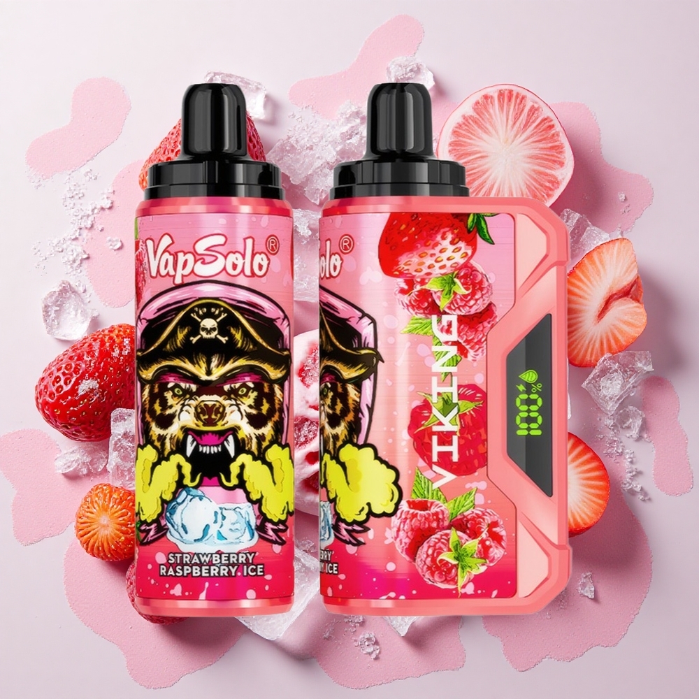 VapSolo VIKING 12000 Puffs ストロベリーラズベリーアイス 22ml Japan vape