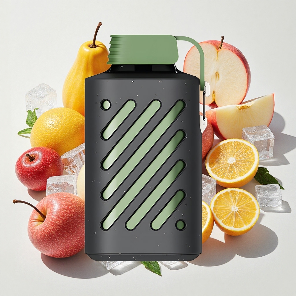 VOZOL GEAR 10000 サワーアップルアイス マルチファンクションバックル 65% PCR素材 Japan vape