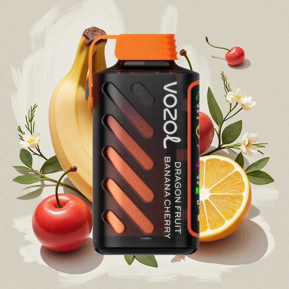 VOZOL Gear Power 20000 Puffs ドラゴンフルーツバナナチェリー デュアルメッシュコイル Japan vape