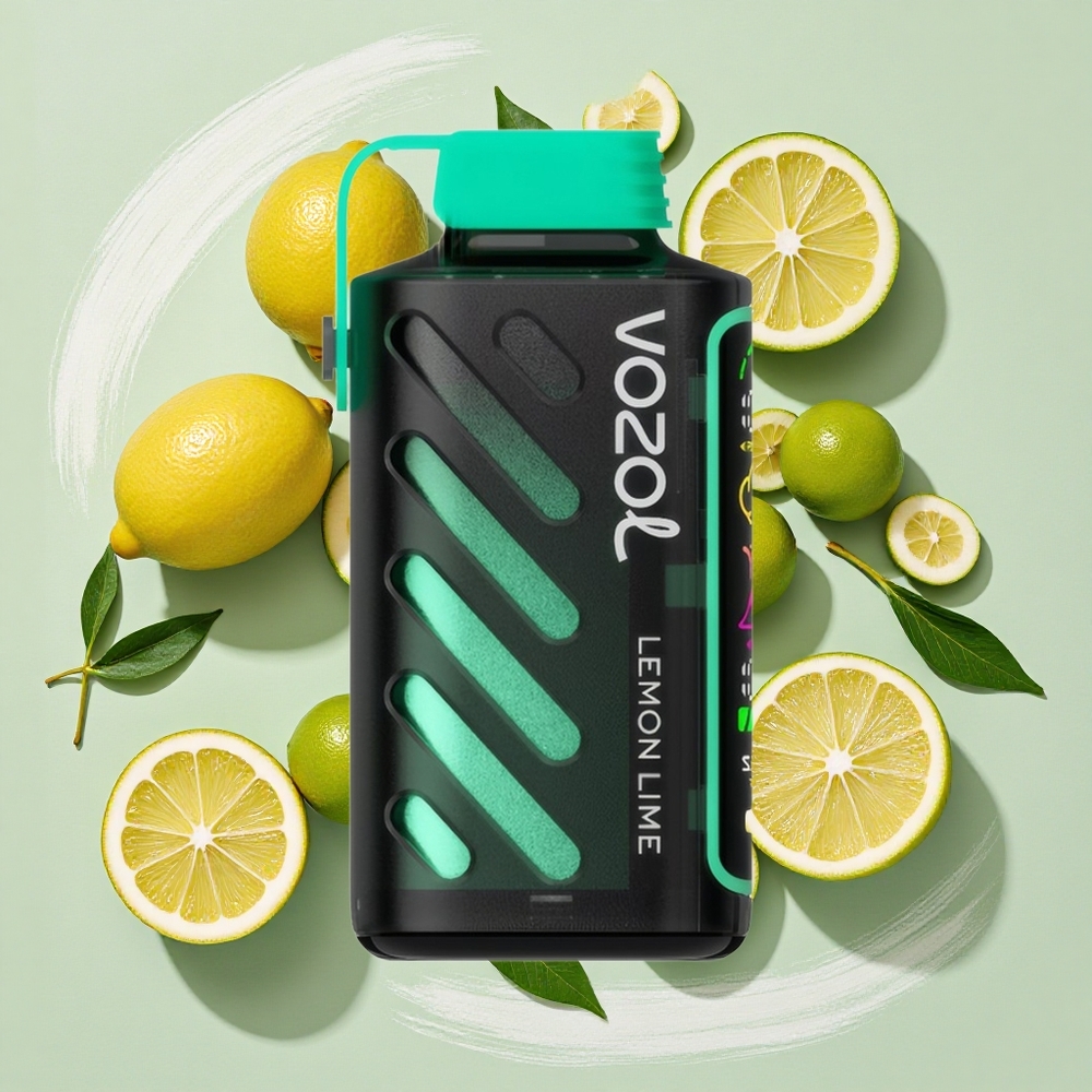 VOZOL Gear Power 20000 Puffs レモンライム フルスクリーンディスプレイ Japan vape