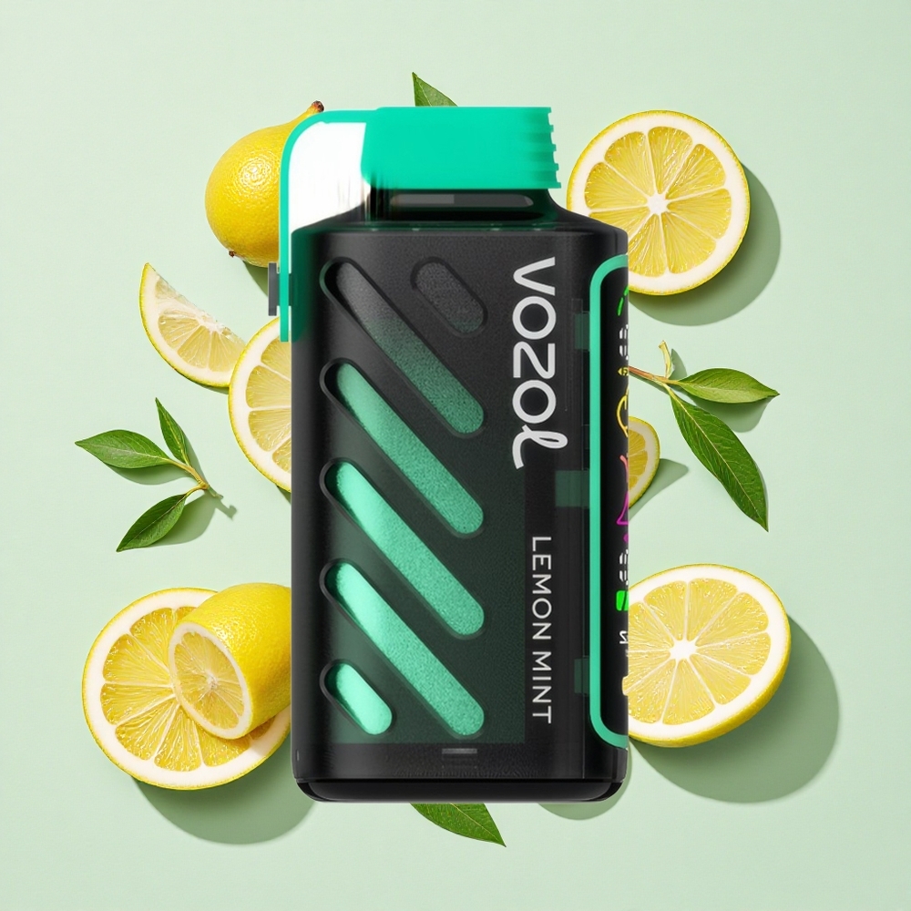 VOZOL Gear Power 20000 Puffs レモンミント フルスクリーンディスプレイ Japan vape