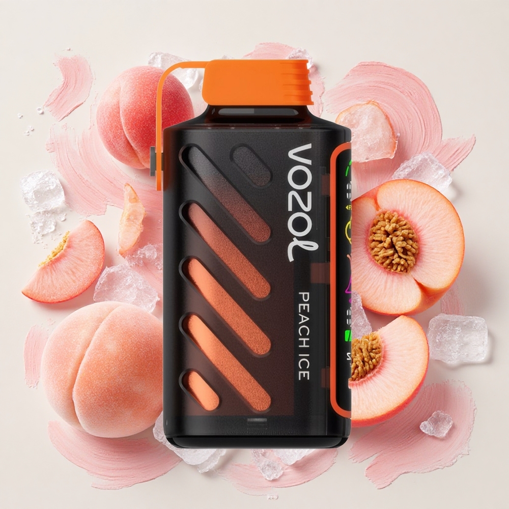 VOZOL Gear Power 20000 Puffs ピーチアイス フルスクリーンディスプレイ Japan vape