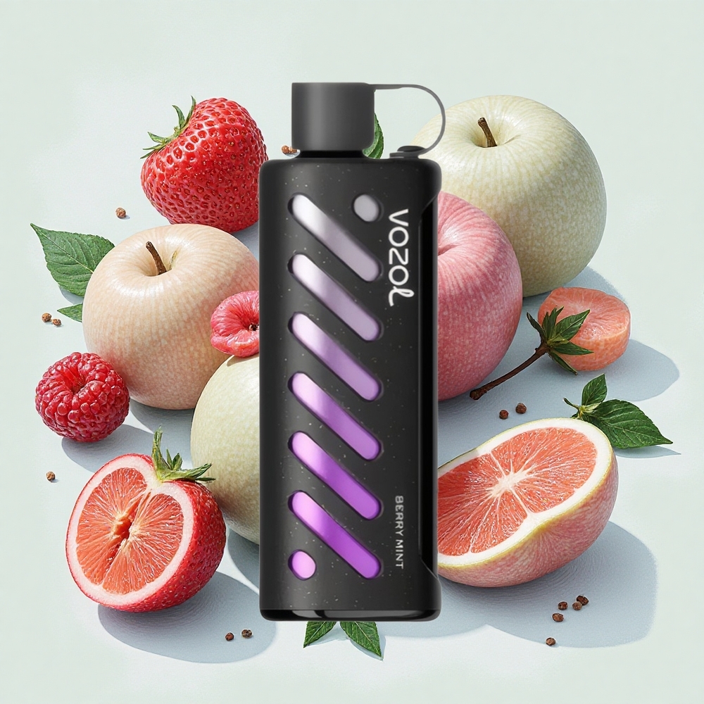 VOZOL Gear Shisha 25000 Puffs ベリーミント味 Japan vape Dual Meshデュアルモード搭載