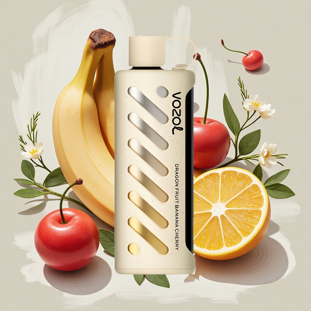 VOZOL Gear Shisha 25000 Puffs ドラゴンフルーツ バナナ チェリー デュアルメッシュモード Japan vape