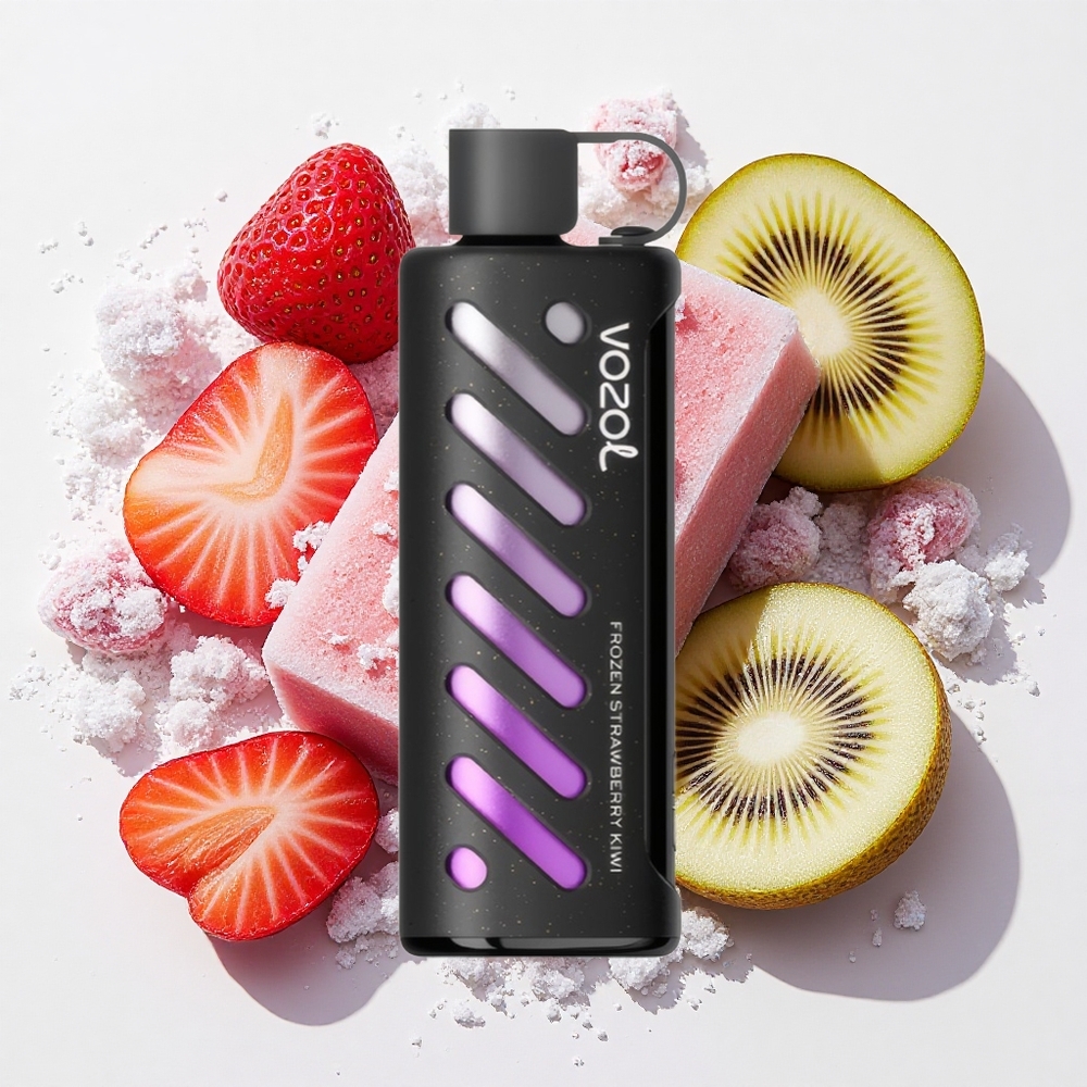 VOZOL Gear Shisha 25000 Puffs フローズンストロベリーキウイ Japan vape デュアルメッシュモード搭載
