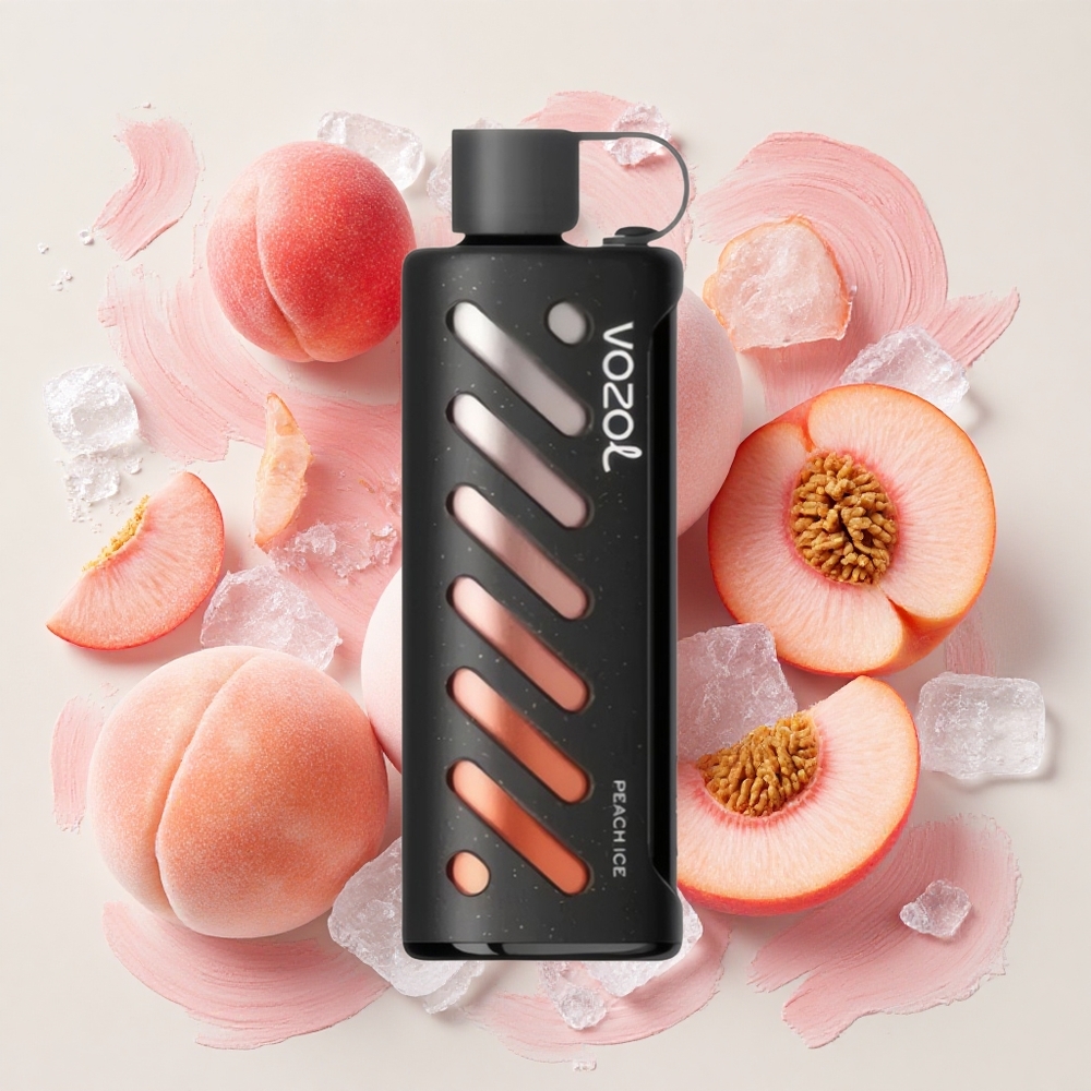 VOZOL Gear Shisha 25000 Puffs ピーチアイス デュアルメッシュデュアルモード Japan vape