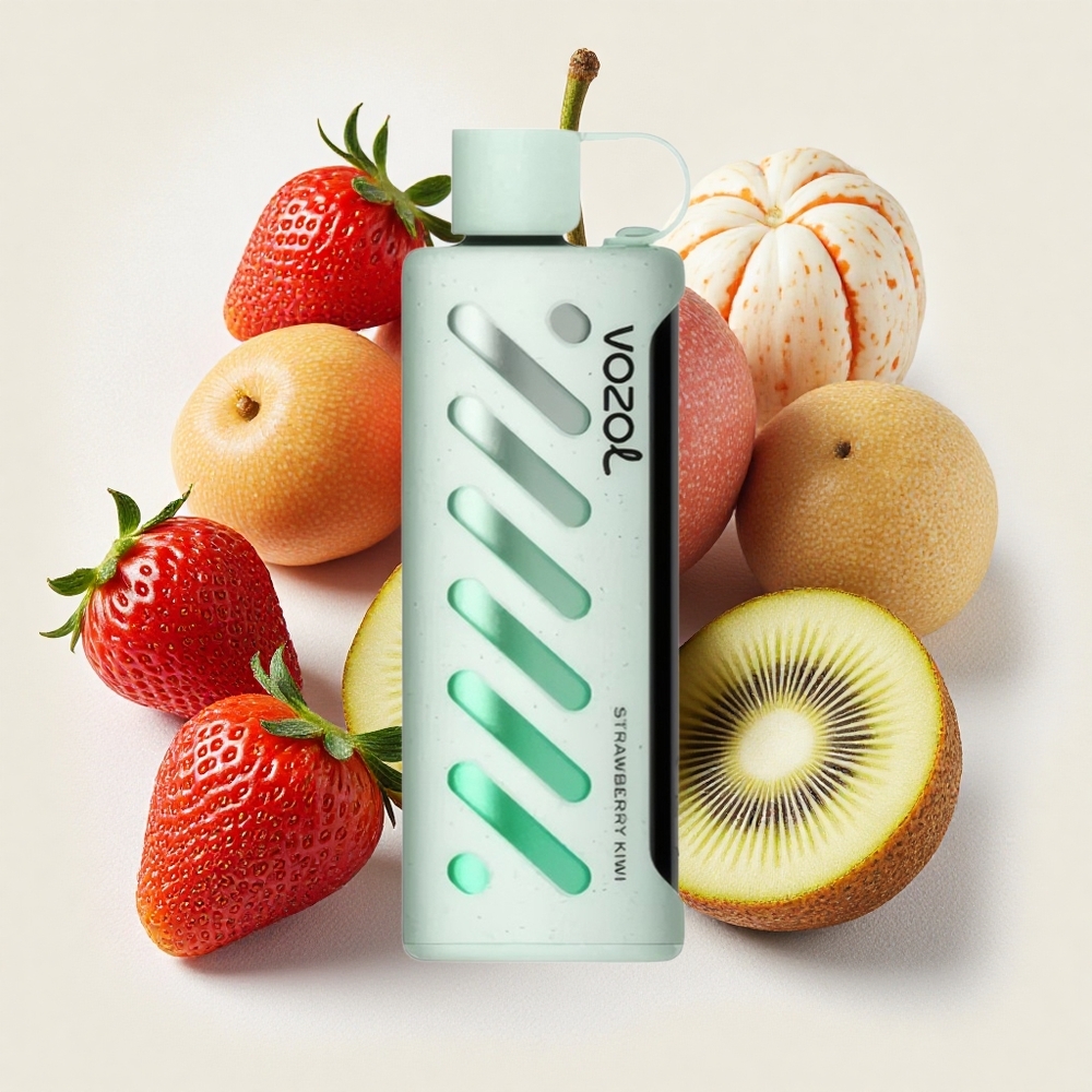 VOZOL Gear Shisha 25000 Puffs ストロベリーキウイ Japan vape デュアルメッシュモード搭載