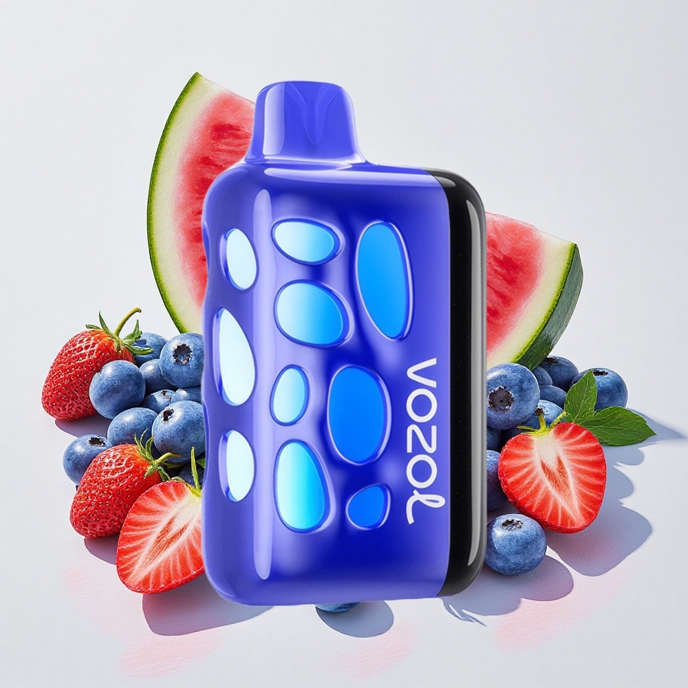 VOZOL RAVE 40000 ブルーベリーウォーターメロン 270度ビビッドグローデザイン Japan vape