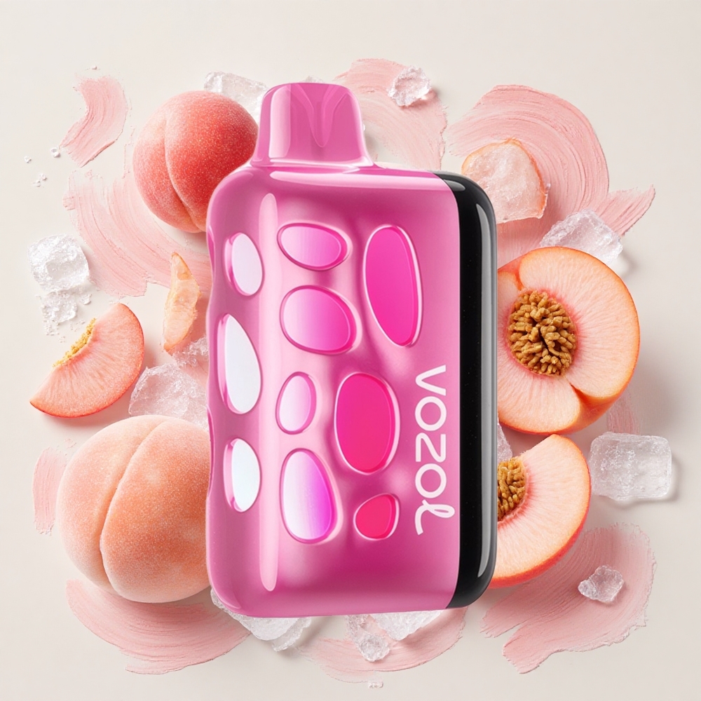 VOZOL RAVE 40000 ピーチアイス 270度ビビッドグローデザイン Japan vape
