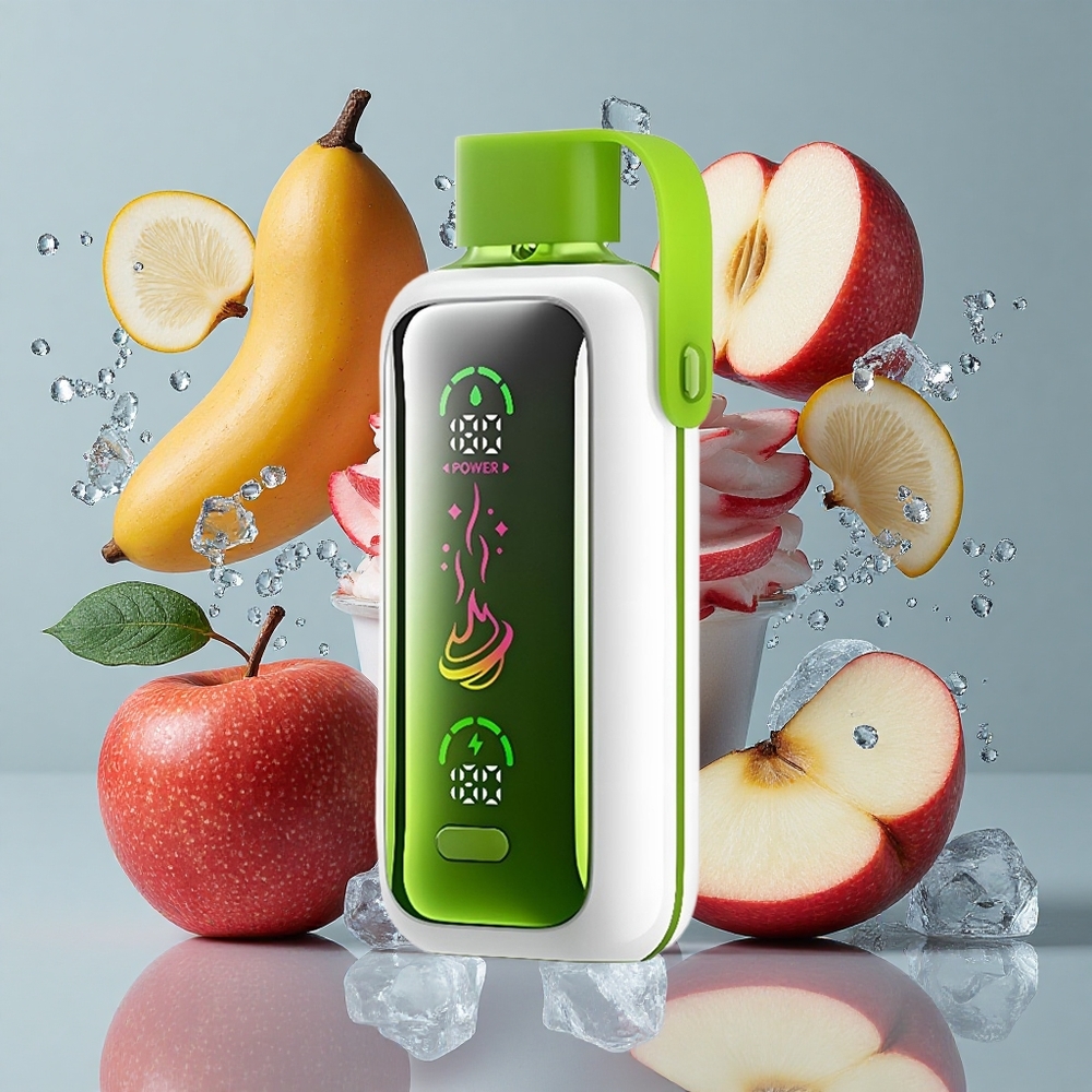 VOZOL Star 20000 Puffs ダブルアップルアイス 2.2"HDミラー画面 Japan vape