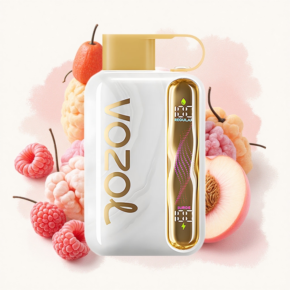 VOZOL STAR 40000パフ ホワイトピーチラズベリー Japan vape バッテリー容量1000mAh ニコチン濃度20/50mg/ml