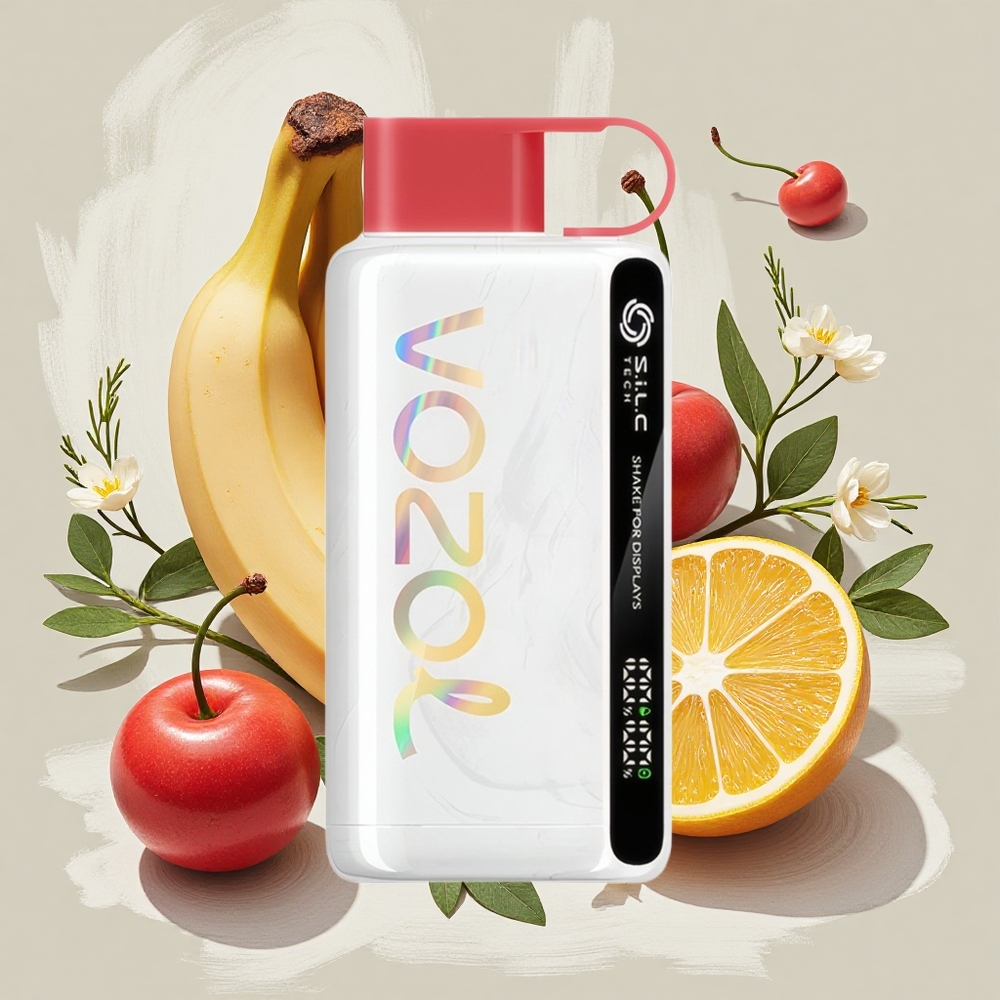 VOZOL STAR 9000/12000 ディスポーザブルベイプ ドラゴンフルーツ バナナ チェリー シェイクディスプレイ 650mAh Japan vape