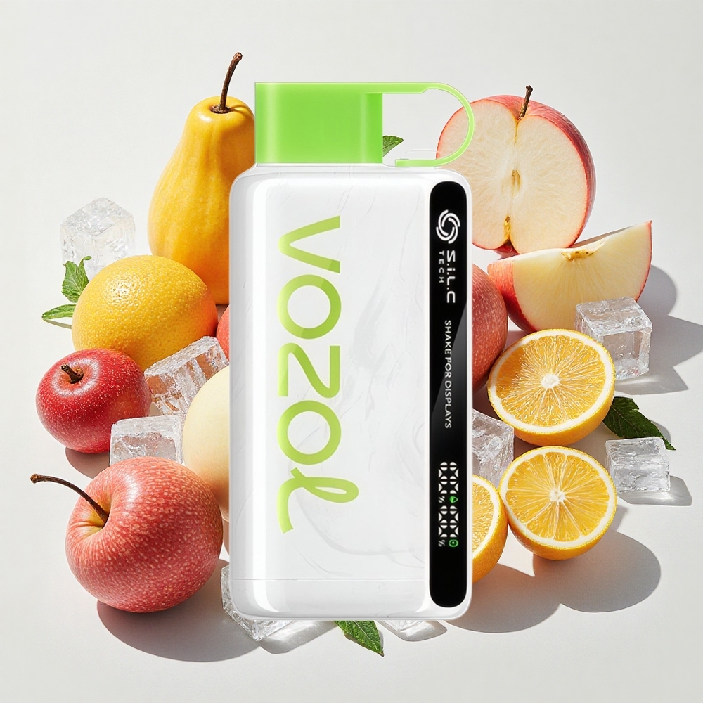 VOZOL STAR 9000/12000 使い捨てベイプ サワーアップルアイス 650mAh電池容量 Japan vape