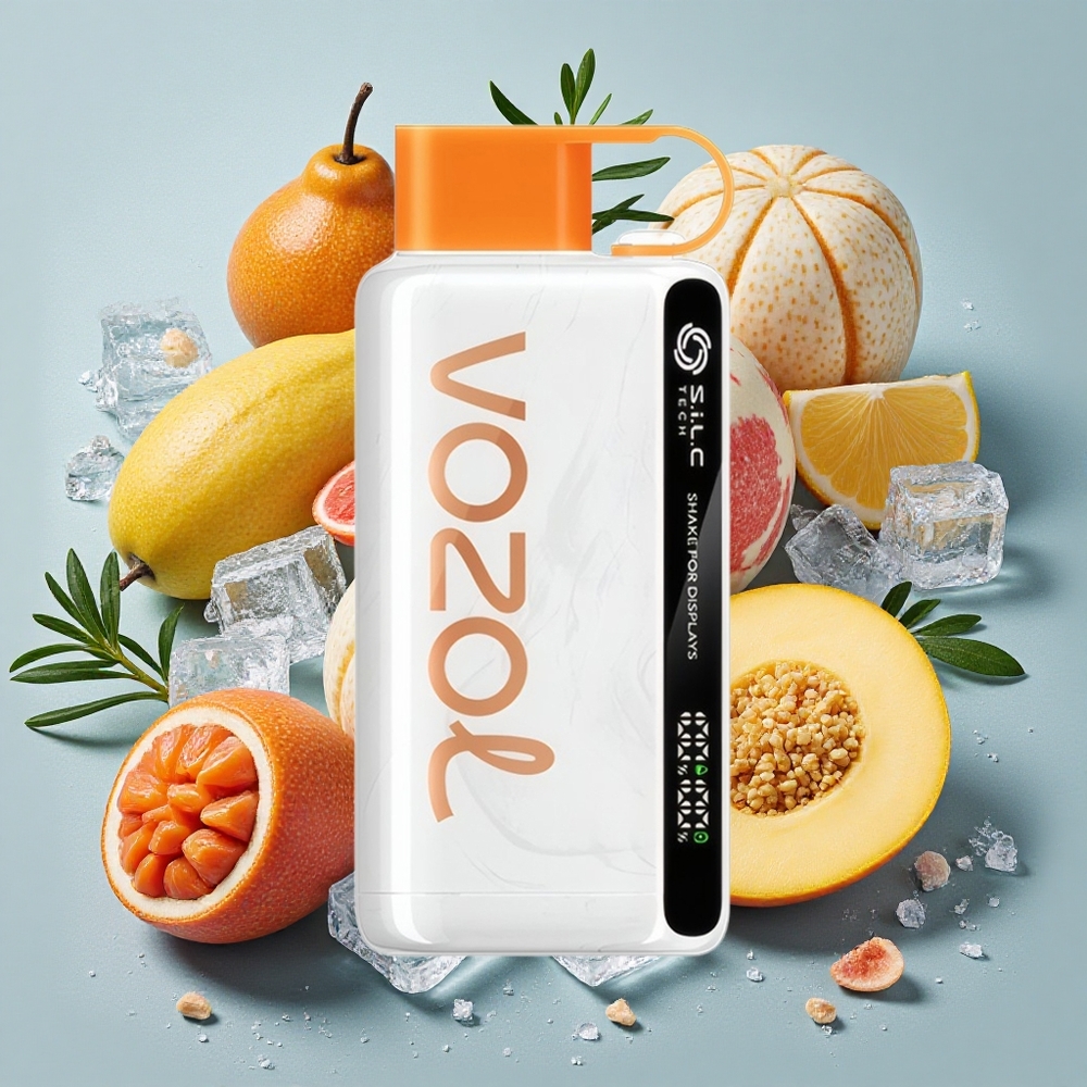 VOZOL STAR 9000/12000 ディスポーザブルベイプ メキシカマンゴアイス シェイクディスプレイ搭載 Japan vape